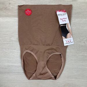 Spanx Red Hot High Waist Panty Briefs Womens Small Nude Shapewear FS4115